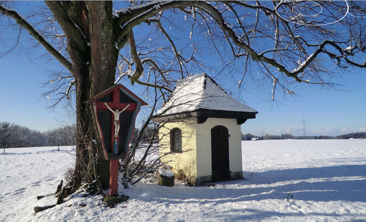 Winterimpressionen rund um den Bamberger Hof in Traunstein im Chiemgau